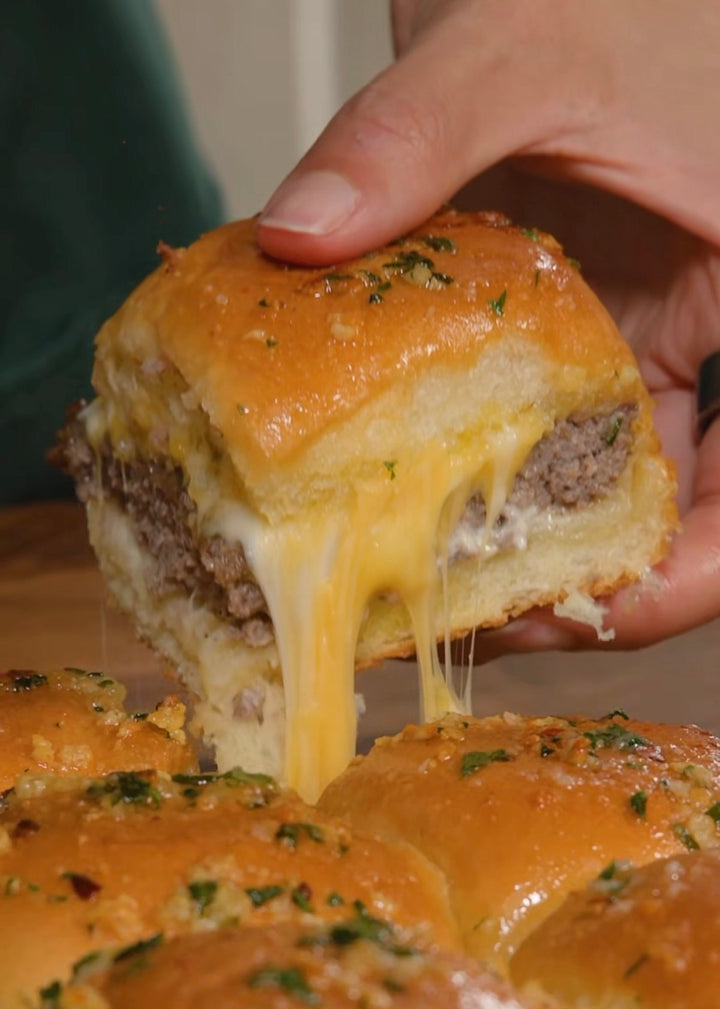 Garlic Bread Beef Sliders